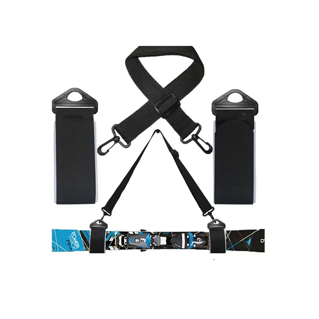 Curea Transport Schiuri Beseder - Accesoriu pentru Schi, negre